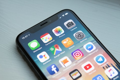 Aplicativo mobile em dispositivo